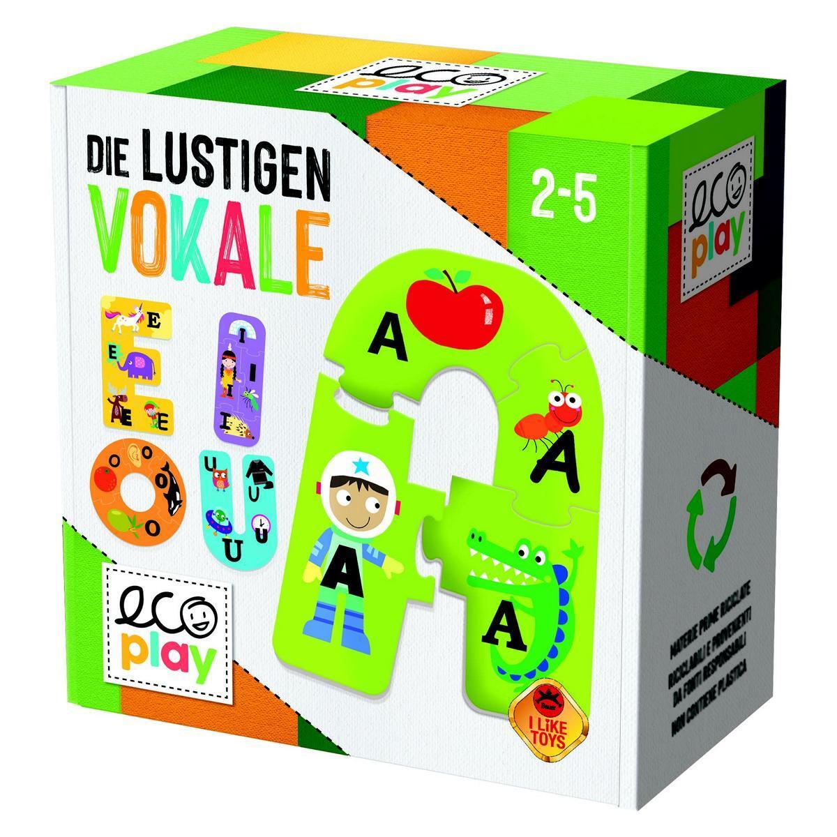 Cover: 8057592352552 | eco play - Die lustigen Vokale | 2022 | Headu | EAN 8057592352552