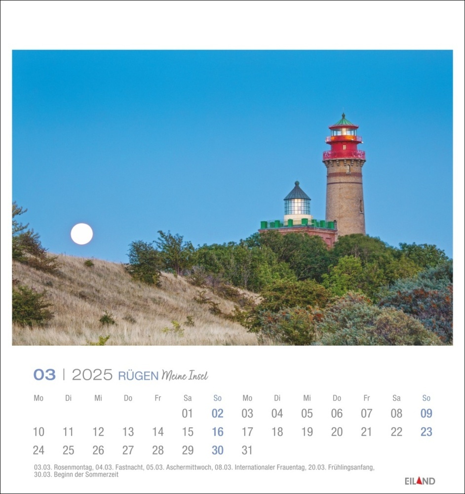 Bild: 9783964023360 | Rügen Postkartenkalender 2025 - Meine Insel | Kalender | Spiralbindung