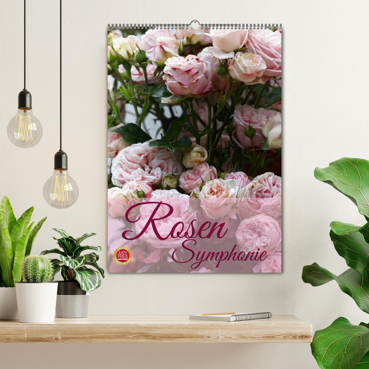 Bild: 9783457048658 | Rosen Symphonie (Wandkalender 2025 DIN A2 hoch), CALVENDO...