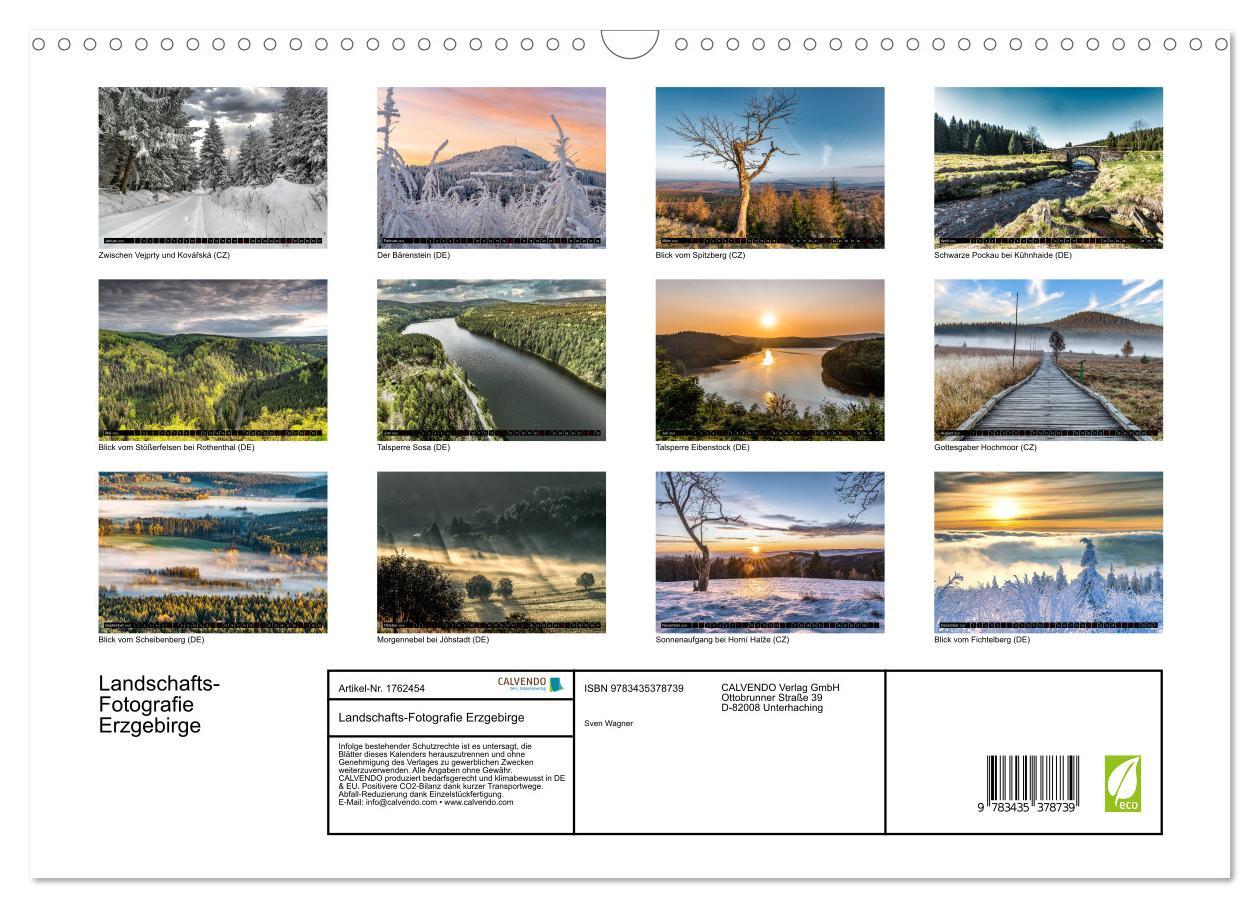 Bild: 9783435378739 | Landschafts-Fotografie Erzgebirge (Wandkalender 2025 DIN A3 quer),...