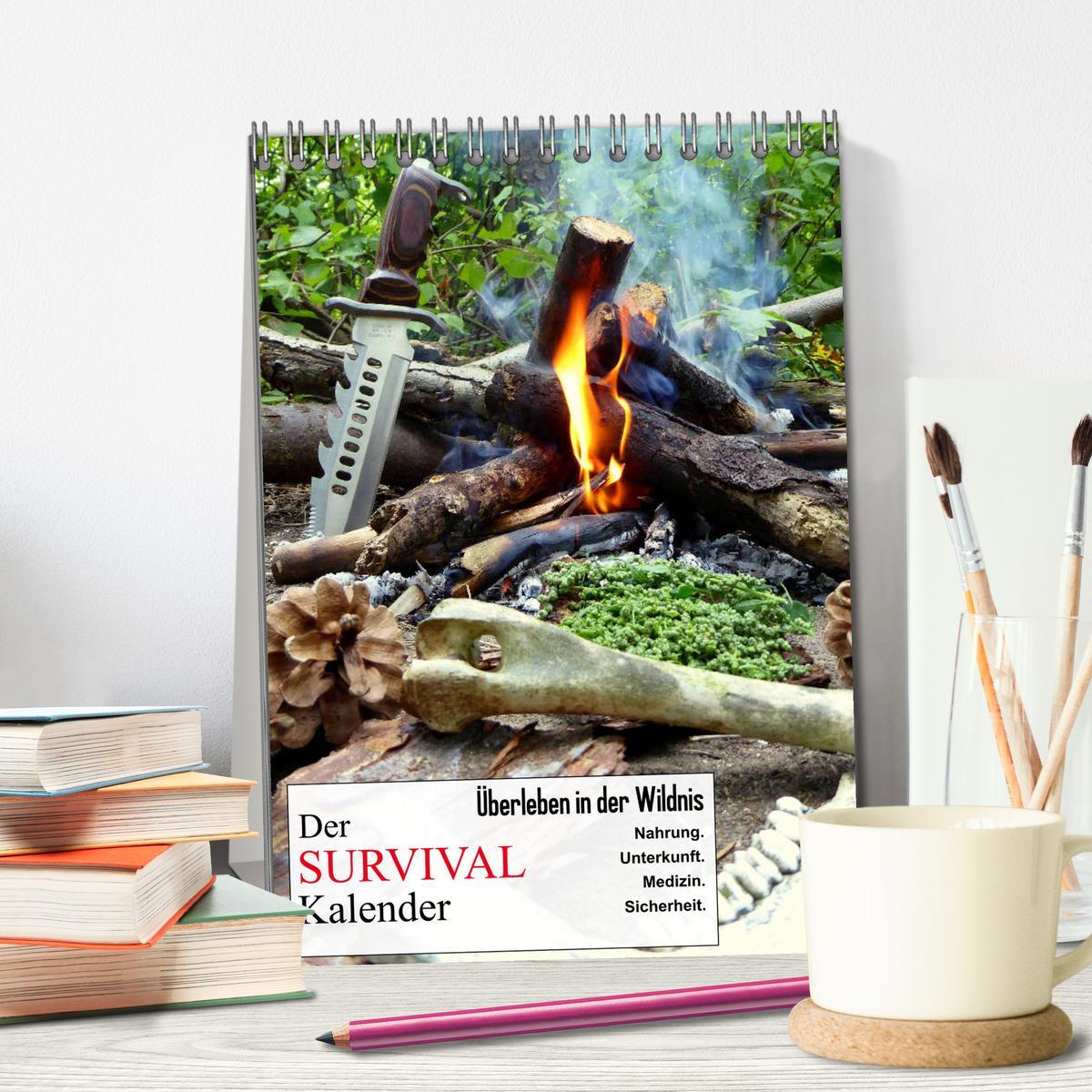 Bild: 9783435959860 | Der Survival-Kalender (Tischkalender 2025 DIN A5 hoch), CALVENDO...