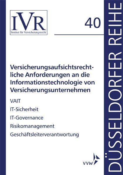 Cover: 9783963292903 | Versicherungsaufsichtsrechtliche Anforderungen an die...