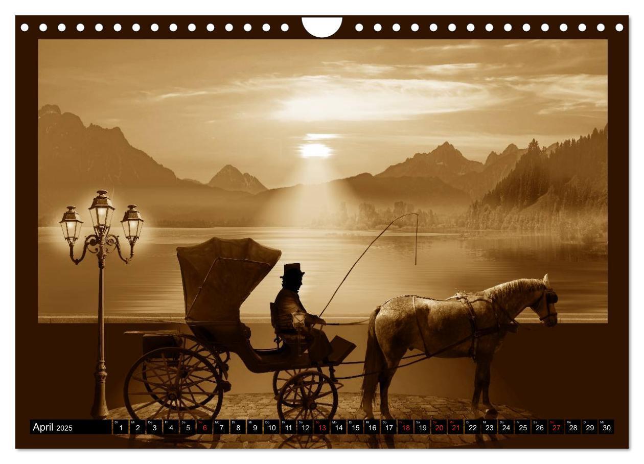 Bild: 9783435680818 | Nostalgie in Sepia (Wandkalender 2025 DIN A4 quer), CALVENDO...