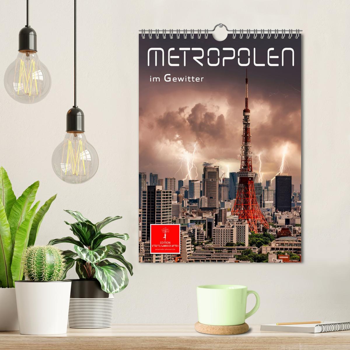 Bild: 9783435891030 | Metropolen im Gewitter (Wandkalender 2025 DIN A4 hoch), CALVENDO...