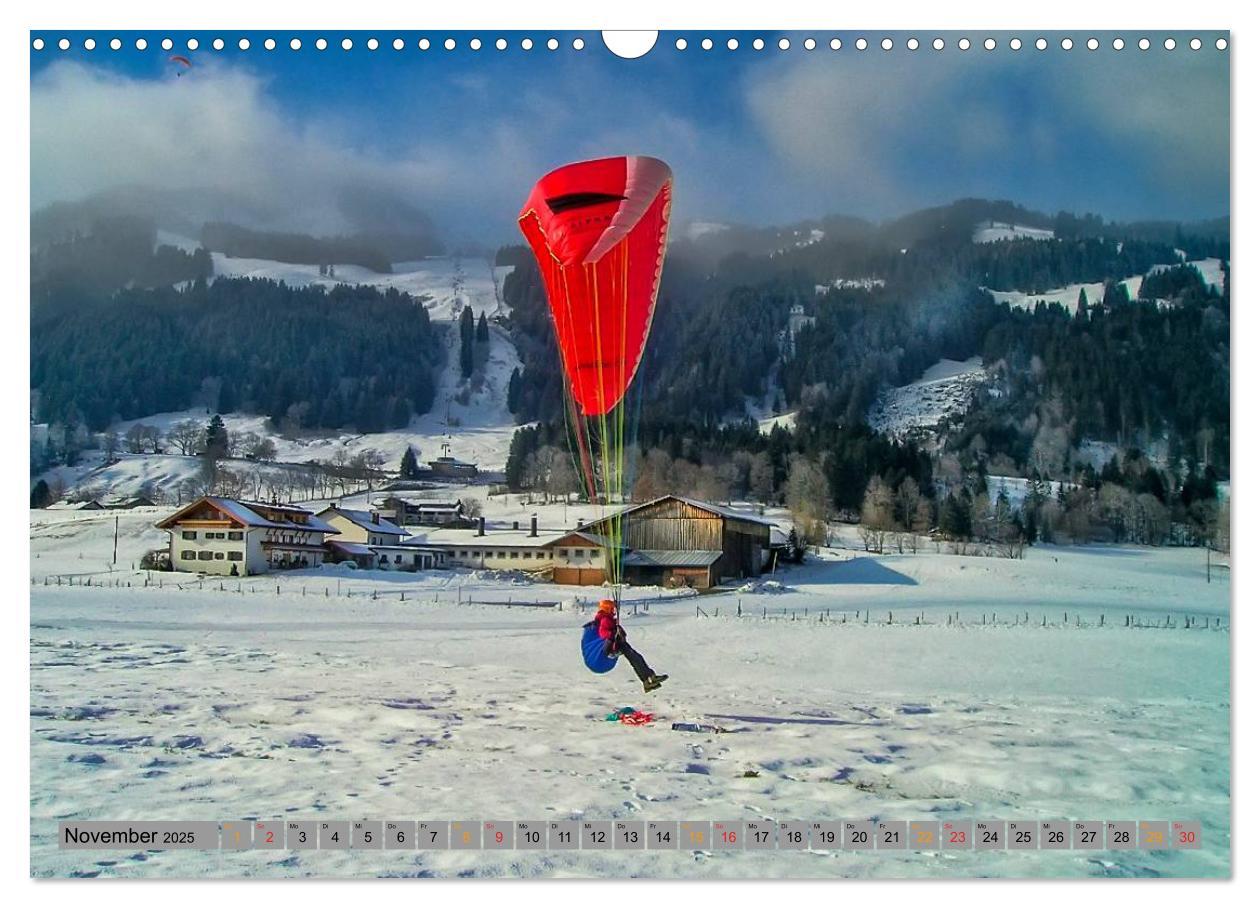 Bild: 9783435591367 | Frei sein - Paragliding (Wandkalender 2025 DIN A3 quer), CALVENDO...