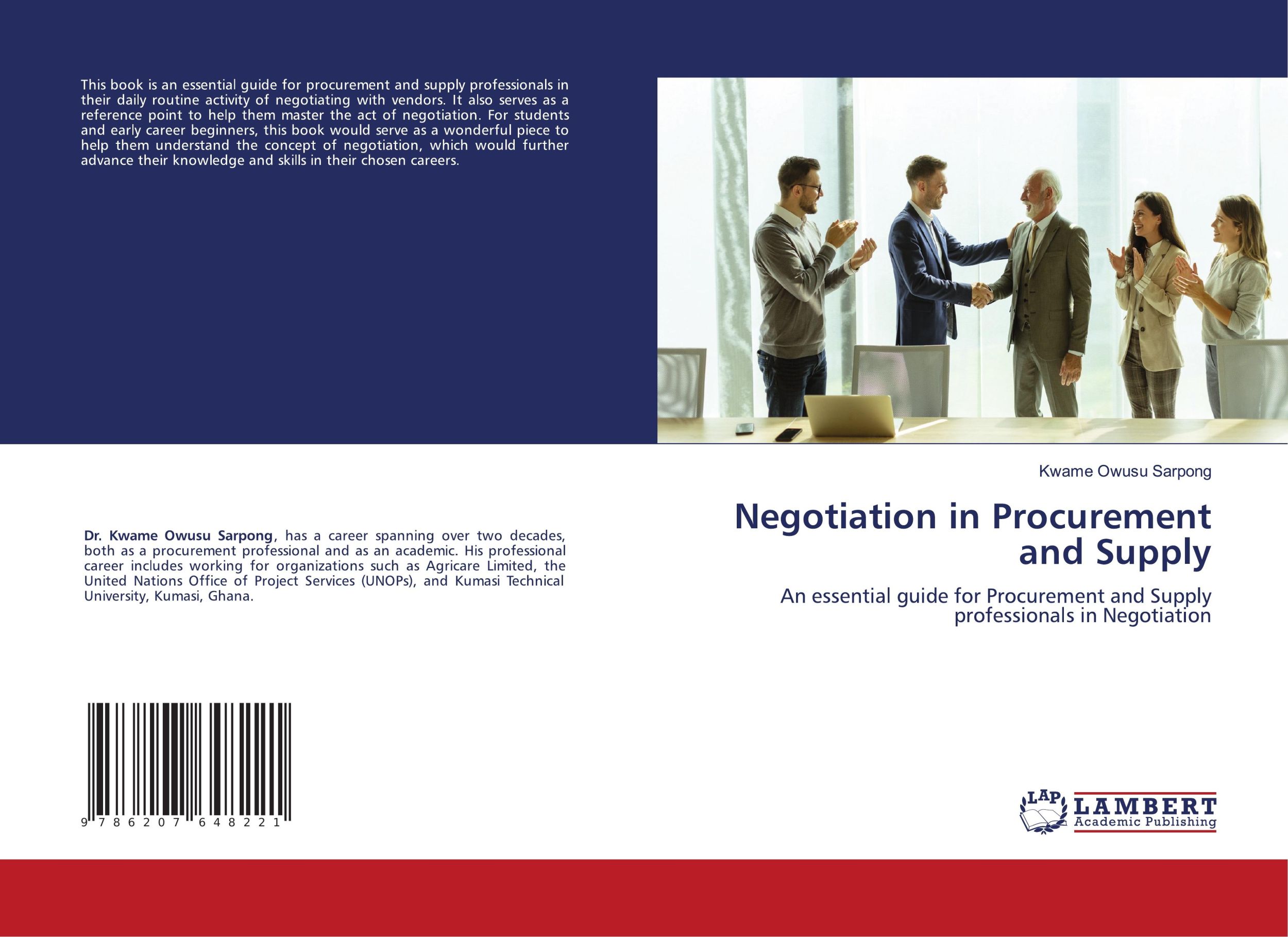 Cover: 9786207648221 | Negotiation in Procurement and Supply | Kwame Owusu Sarpong | Buch