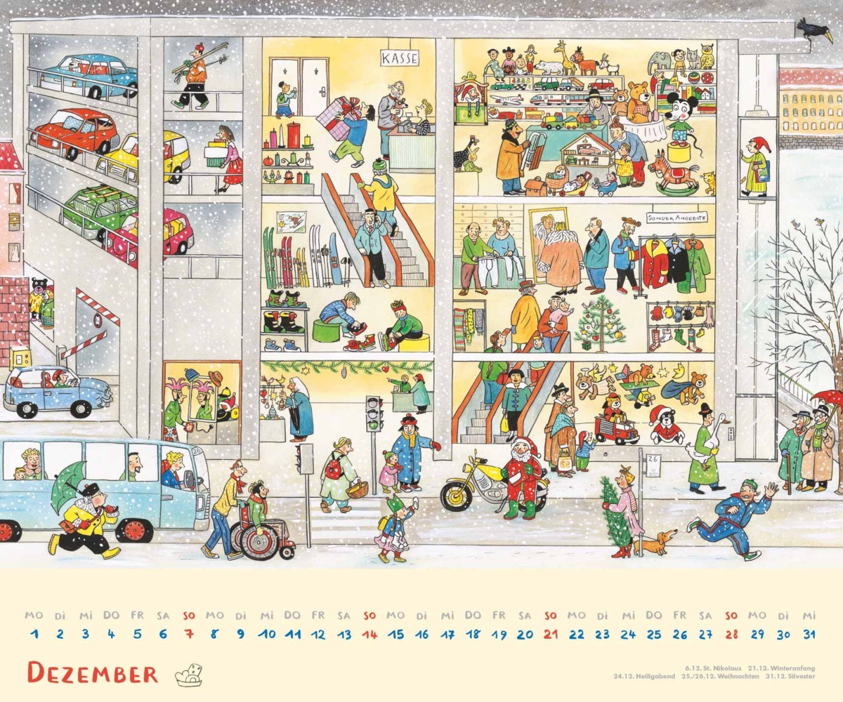 Bild: 4250809653143 | DUMONT - Wimmel-Kalender 2025 Wandkalender, 60x50cm, Kinderkalender...