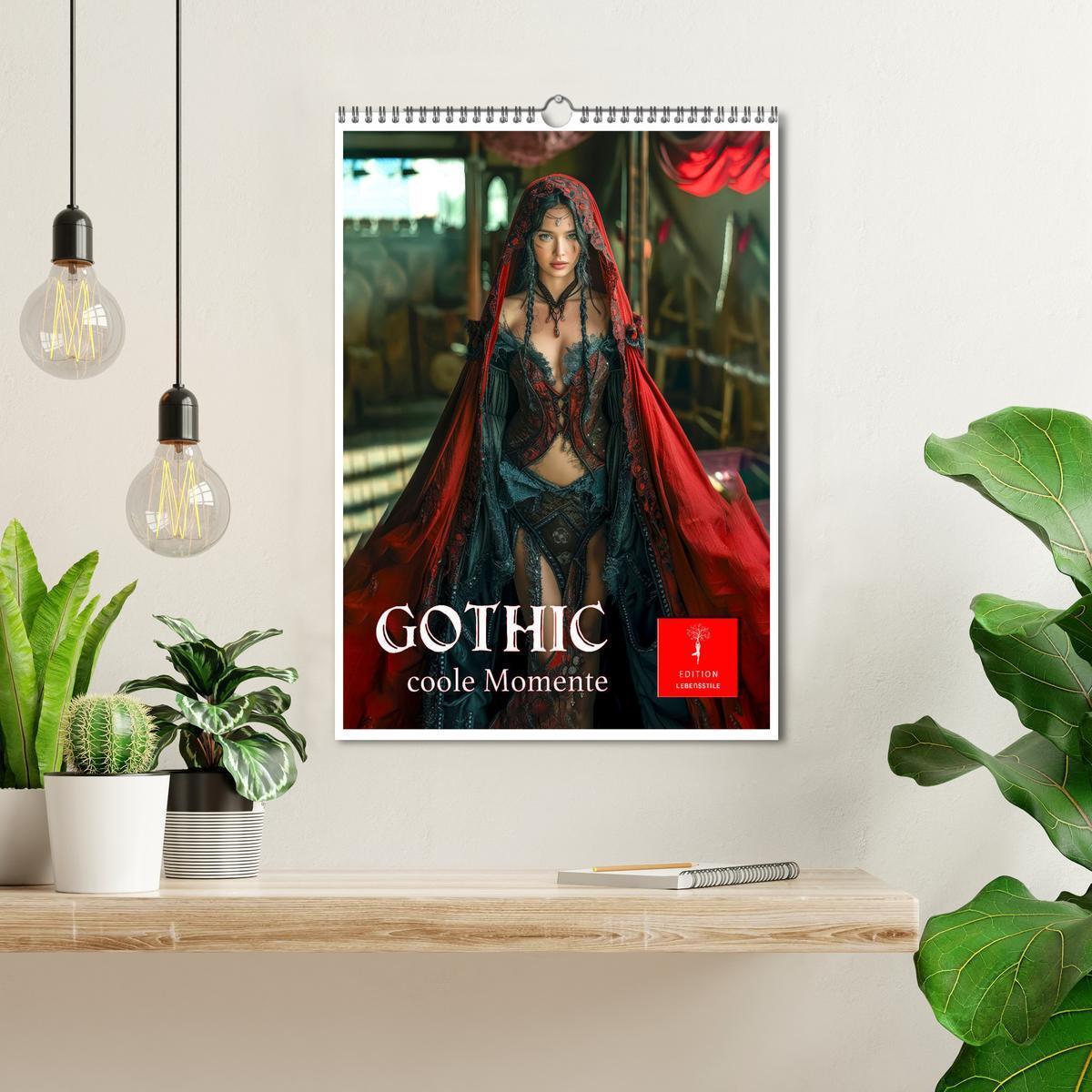 Bild: 9783383821578 | Gothic coole Momente (Wandkalender 2025 DIN A3 hoch), CALVENDO...