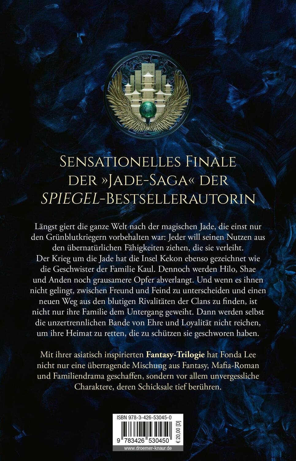 Rückseite: 9783426530450 | Jade Legacy - Ehre ist alles | Fonda Lee | Taschenbuch | Die Jade-Saga