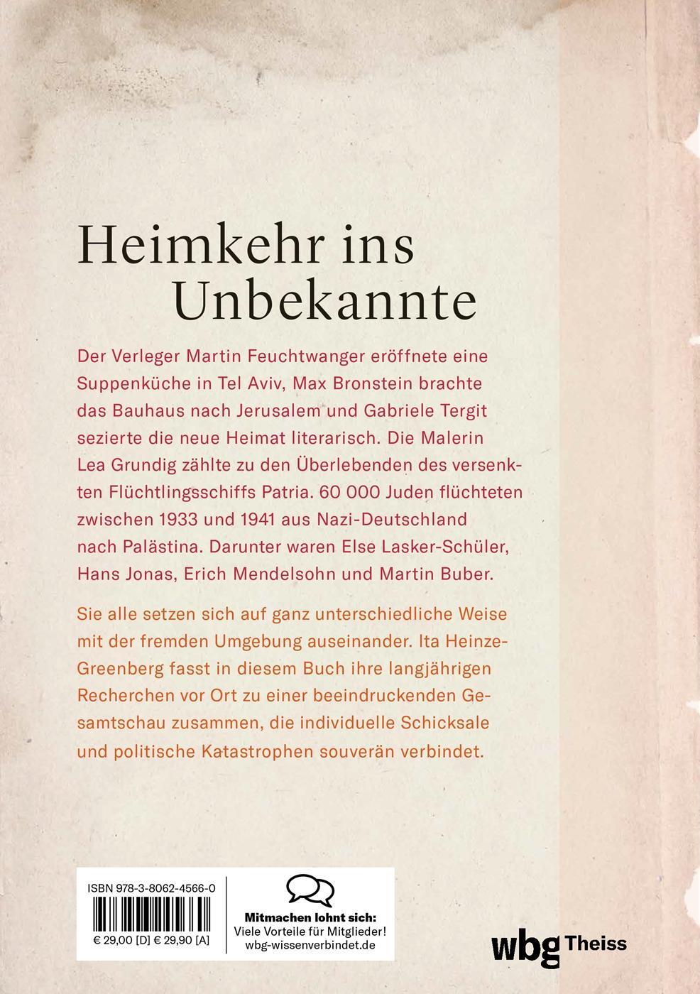 Rückseite: 9783806245660 | Zuflucht im Gelobten Land | Ita Heinze-Greenberg | Buch | 320 S.