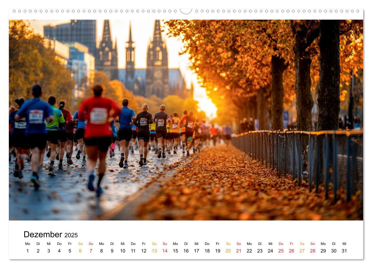 Bild: 9783457233658 | Marathon Power (Wandkalender 2025 DIN A2 quer), CALVENDO...