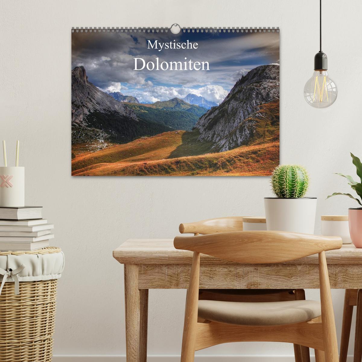 Bild: 9783435808410 | Mystische Dolomiten (Wandkalender 2025 DIN A3 quer), CALVENDO...