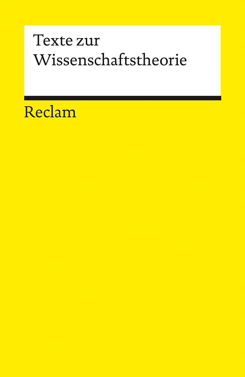 Cover: 9783150144596 | Texte zur Wissenschaftstheorie | Jonas Pfister | Taschenbuch | 426 S.