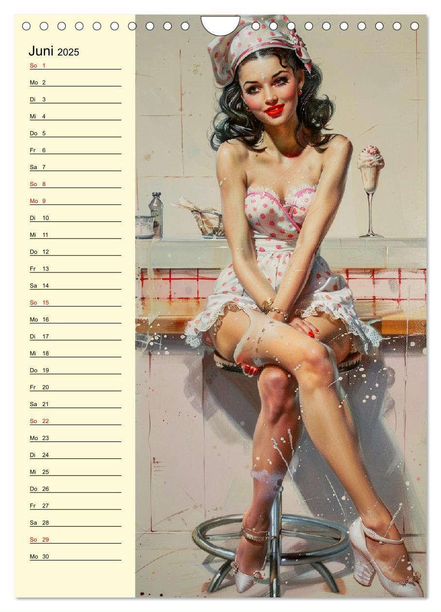 Bild: 9783457128770 | Sexy Pin-up-Girls. Moderne Kunst im Retro-Stil (Wandkalender 2025...