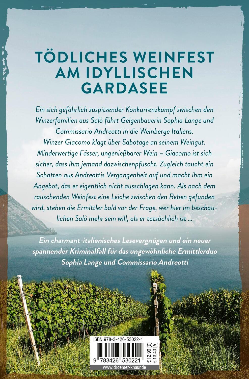 Rückseite: 9783426530221 | Der Tote im Weinhang | Ein Gardaseekrimi | Renato Pozzi | Taschenbuch