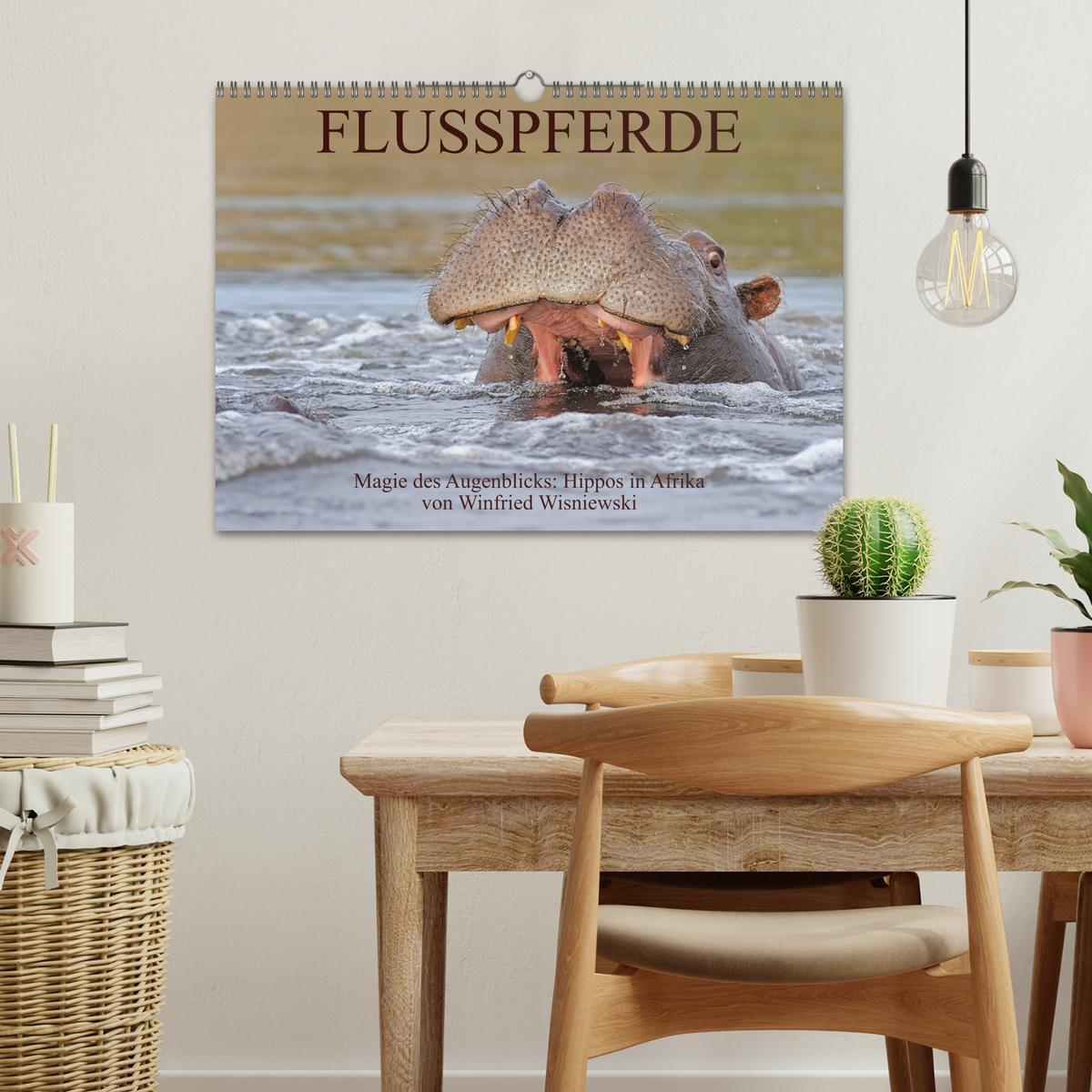 Bild: 9783435764785 | Flusspferde Magie des Augenblicks - Hippos in Afrika (Wandkalender...