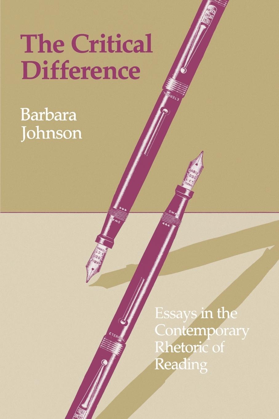 Cover: 9780801827280 | The Critical Difference | Barbara Johnson | Taschenbuch | Englisch