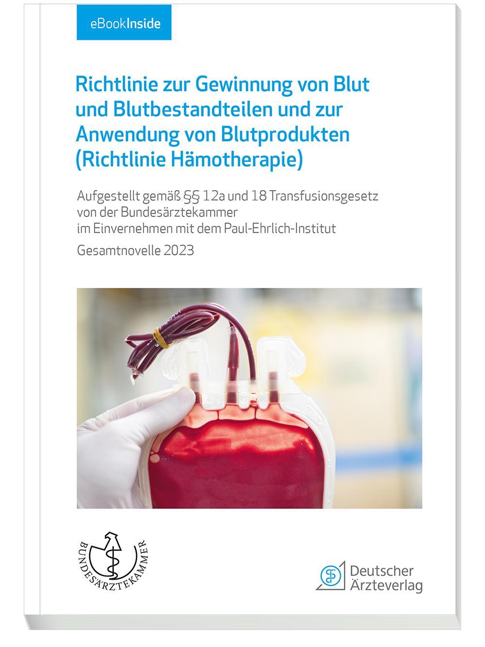 Cover: 9783769138061 | Richtlinie zur Gewinnung von Blut und Blutbestandteilen und zur...