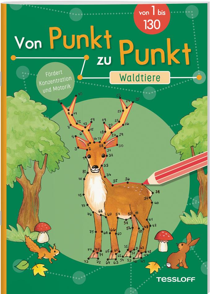 Cover: 9783788645083 | Von Punkt zu Punkt. Waldtiere | Von 1 bis 130 | Corina Beurenmeister