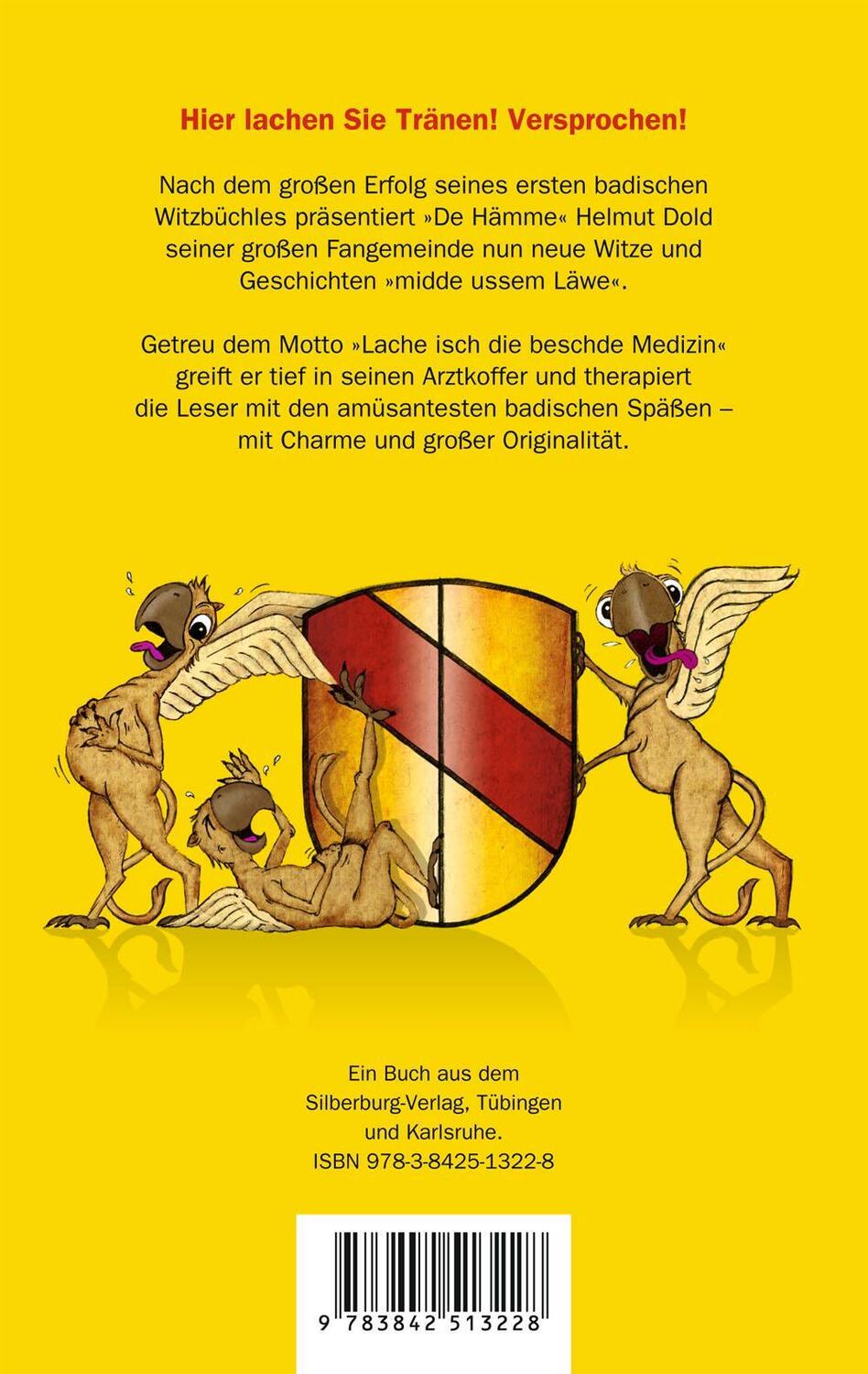 Rückseite: 9783842513228 | Das badische Witzbüchle | Neue Witze und Geschichten | Dold (u. a.)