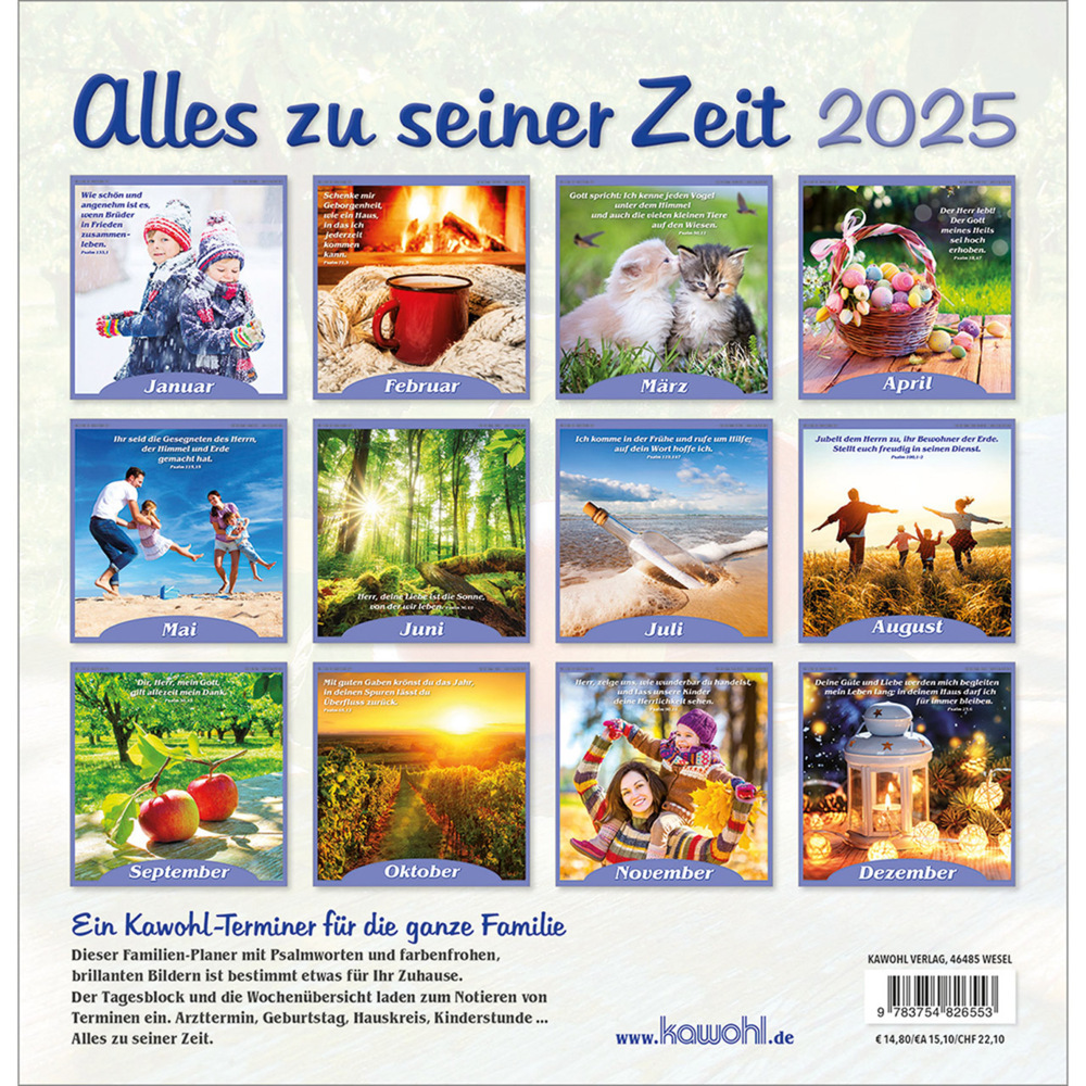 Bild: 9783754826553 | Alles zu seiner Zeit 2025 | Termin-Kalender für die ganze Familie