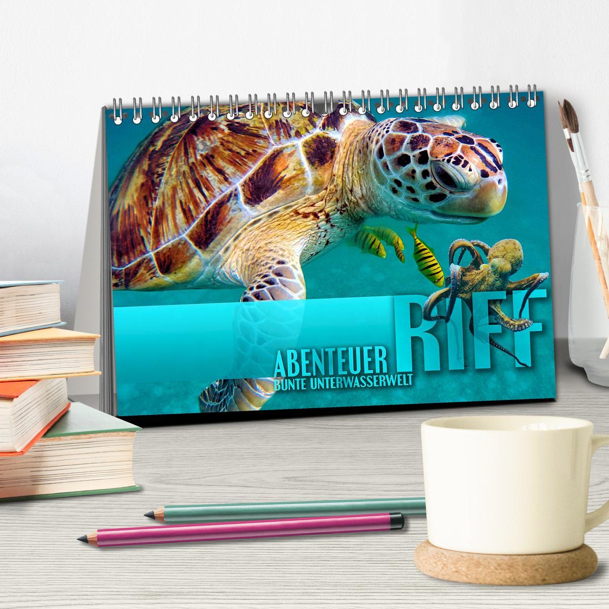 Bild: 9783383978982 | Abenteuer Riff - bunte Unterwasserwelt (Tischkalender 2025 DIN A5...