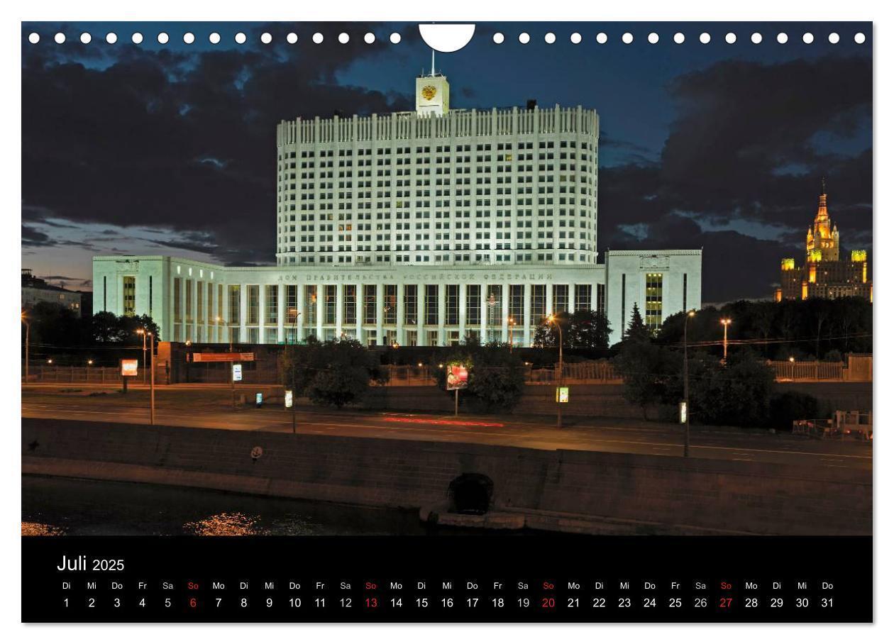 Bild: 9783435684304 | Moskau (Wandkalender 2025 DIN A4 quer), CALVENDO Monatskalender | 2025