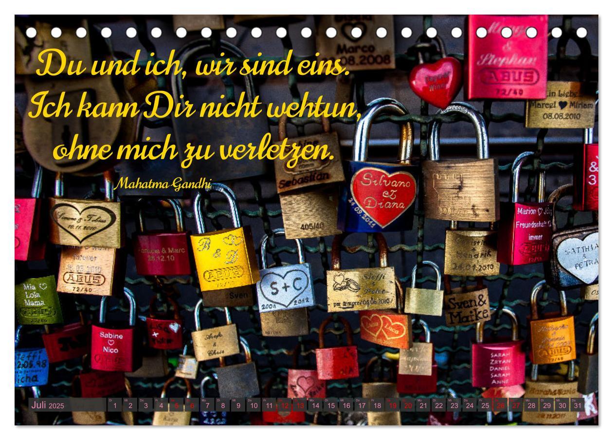 Bild: 9783383992681 | Liebesschlösser, Ich liebe Dich (Tischkalender 2025 DIN A5 quer),...