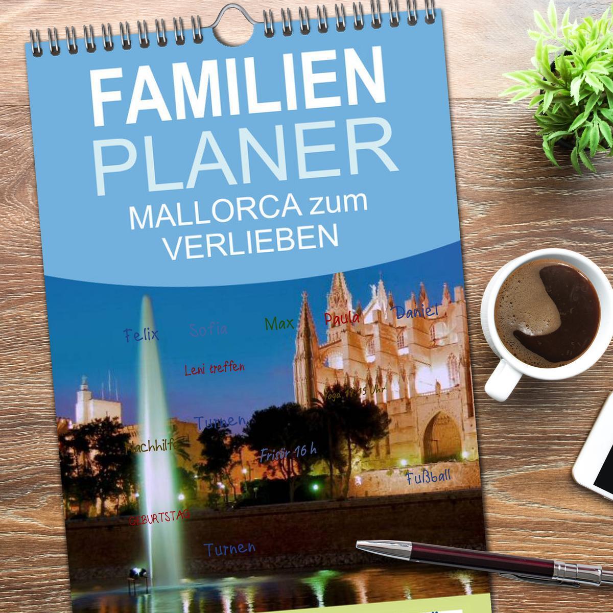 Bild: 9783457122419 | Familienplaner 2025 - MALLORCA zum VERLIEBEN mit 5 Spalten...