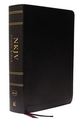 Cover: 9780785220657 | NKJV Study Bible, Leathersoft, Black, Full-Color, Thumb Indexed,...