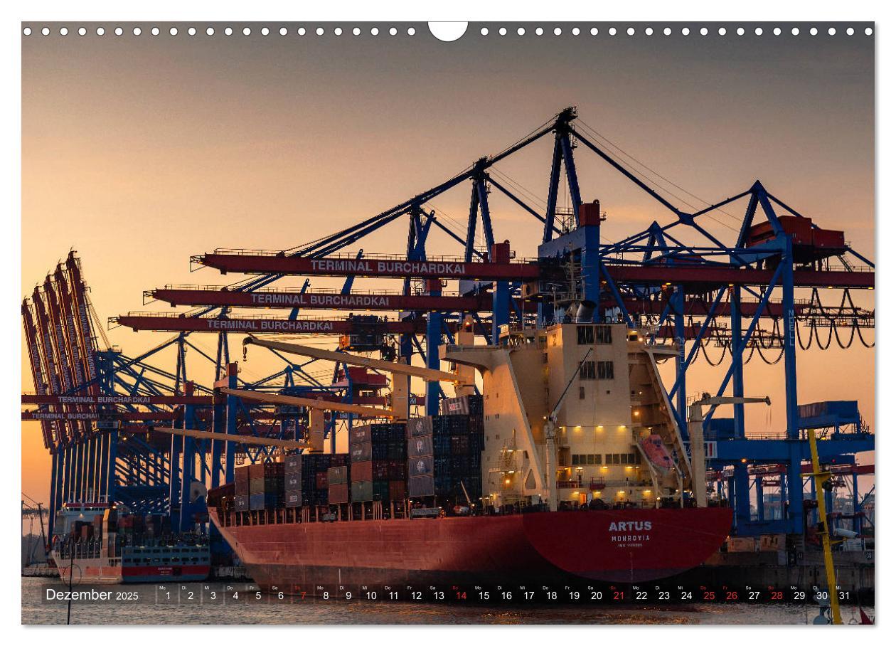 Bild: 9783435293544 | Hamburg Hafen (Wandkalender 2025 DIN A3 quer), CALVENDO Monatskalender