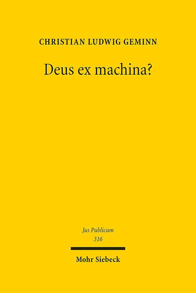 Cover: 9783161620362 | Deus ex machina? | Grundrechte und Digitalisierung | Geminn | Buch