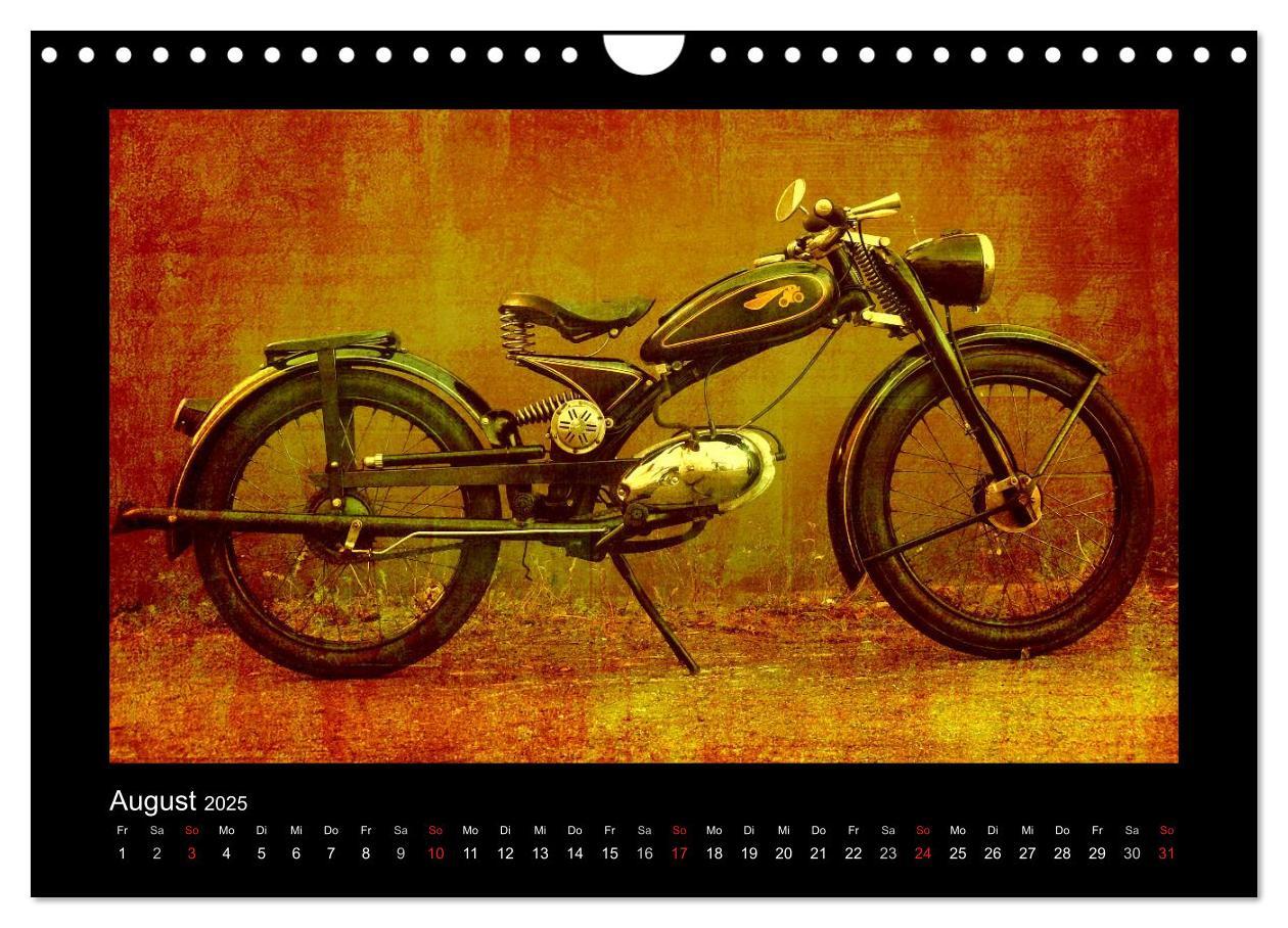 Bild: 9783435839957 | Motorrad Oldtimer (Wandkalender 2025 DIN A4 quer), CALVENDO...