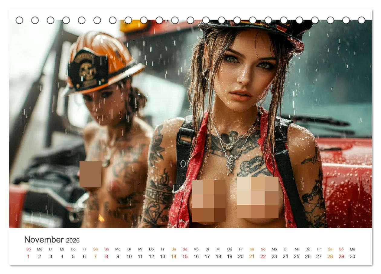 Bild: 9783457261156 | Feuerwehrfrauen - Feuer und Flamme (Tischkalender 2026 DIN A5...