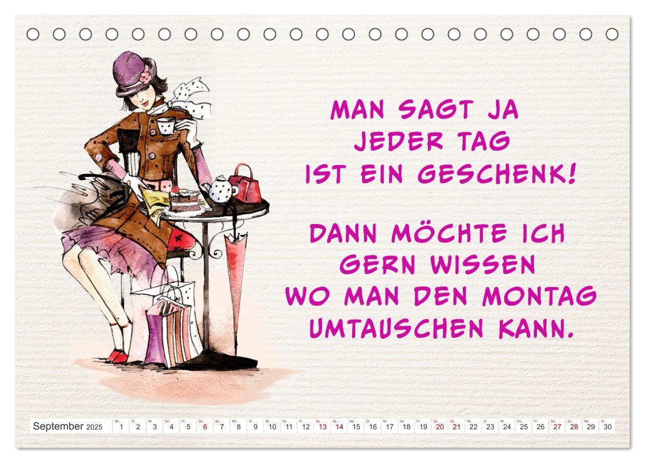 Bild: 9783383881794 | Frech aber ehrlich (Tischkalender 2025 DIN A5 quer), CALVENDO...