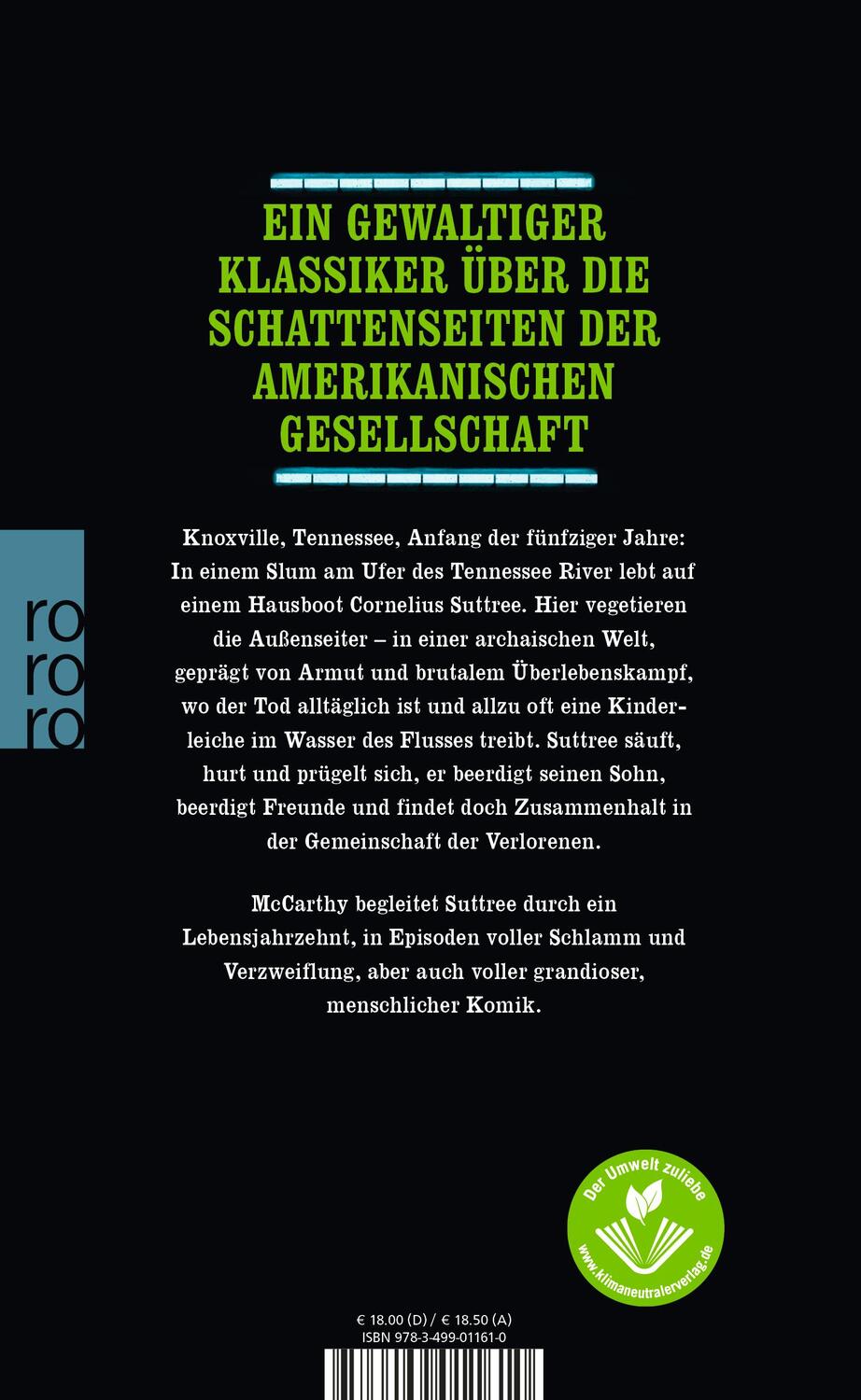 Rückseite: 9783499011610 | Verlorene | Vom Meister der modernen amerikanischen Literatur | Buch