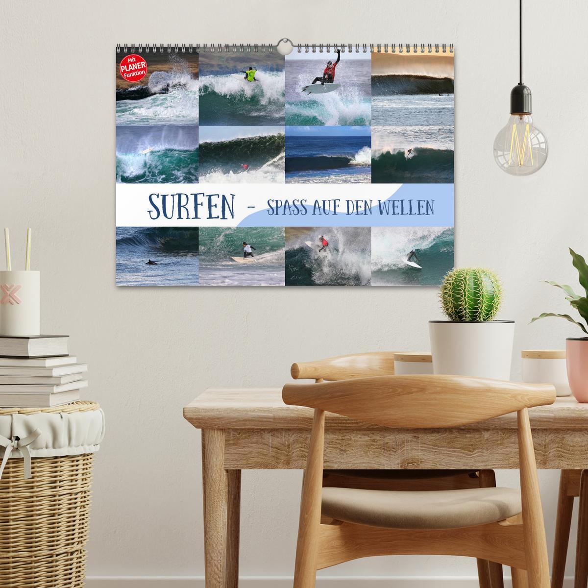 Bild: 9783435381647 | Surfen - Spaß auf den Wellen (Wandkalender 2025 DIN A3 quer),...