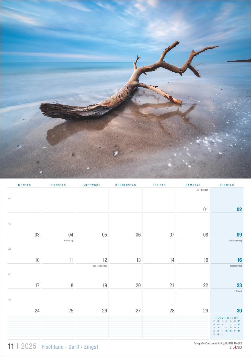 Bild: 9783964023476 | Fischland - Darß - Zingst Kalender 2025 | Eiland | Kalender | 13 S.