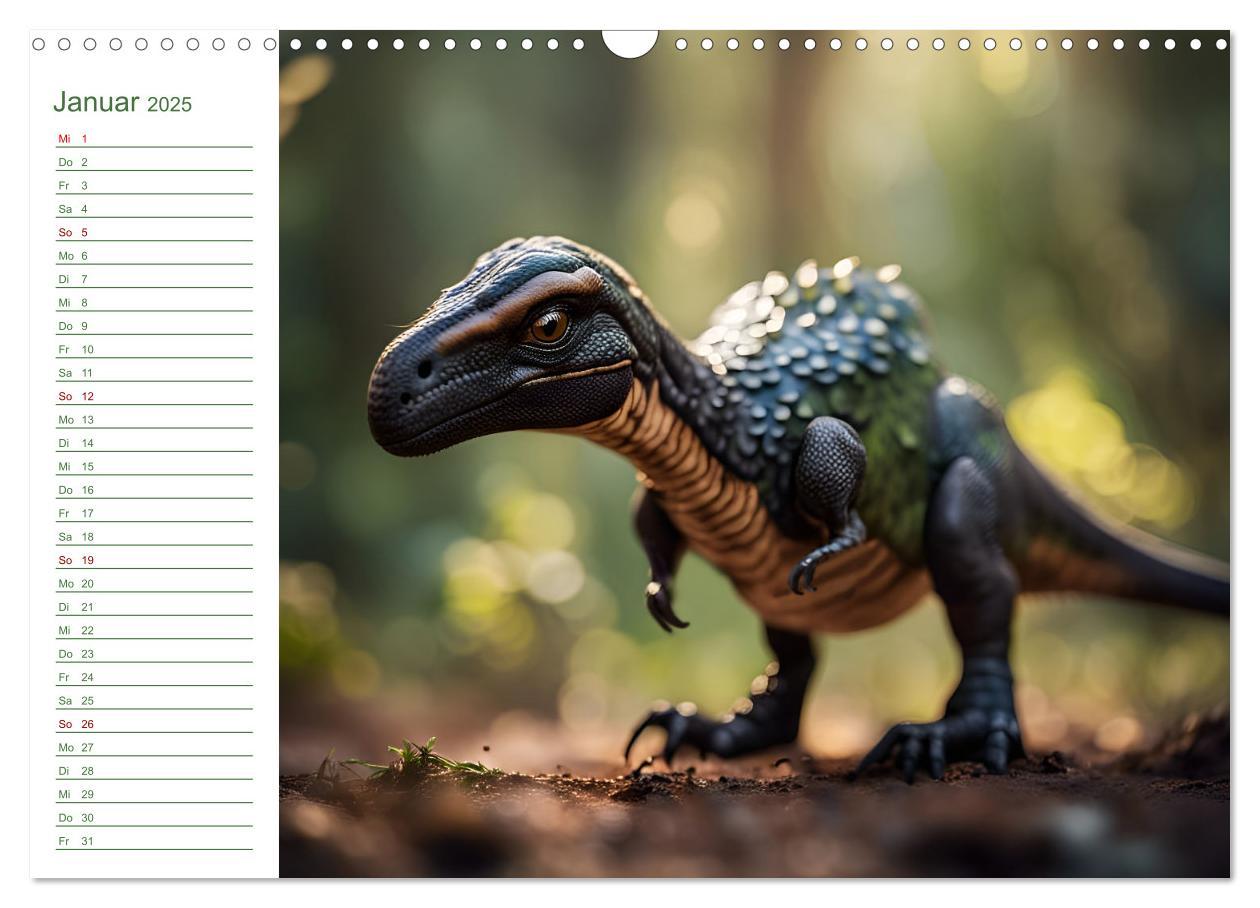 Bild: 9783383864056 | KI Dinosaurier - Herrscher der Lüfte, Land und Meer (Wandkalender...