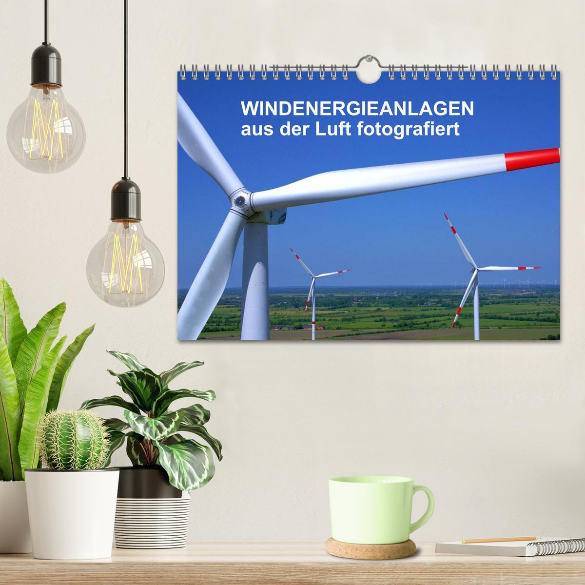 Bild: 9783435700820 | Windkraftanlagen aus der Luft fotografiert (Wandkalender 2025 DIN...