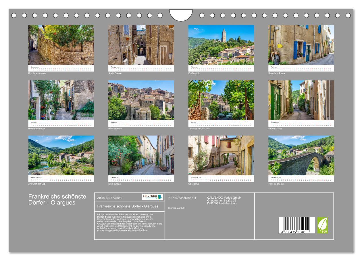 Bild: 9783435104611 | Frankreichs schönste Dörfer - Olargues (Wandkalender 2025 DIN A4...