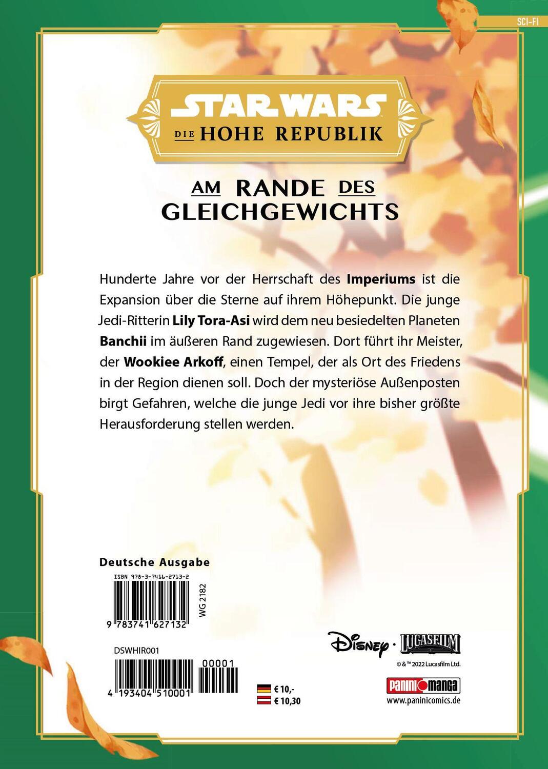 Rückseite: 9783741627132 | Star Wars: Die Hohe Republik - Am Rande des Gleichgewichts (Manga) 01