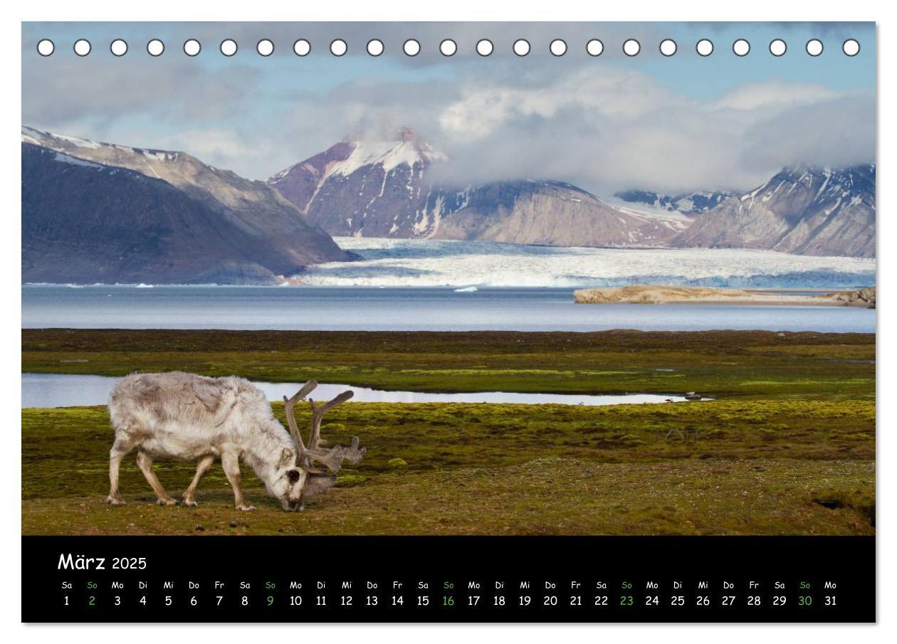 Bild: 9783435771462 | Spitzbergen (Tischkalender 2025 DIN A5 quer), CALVENDO Monatskalender