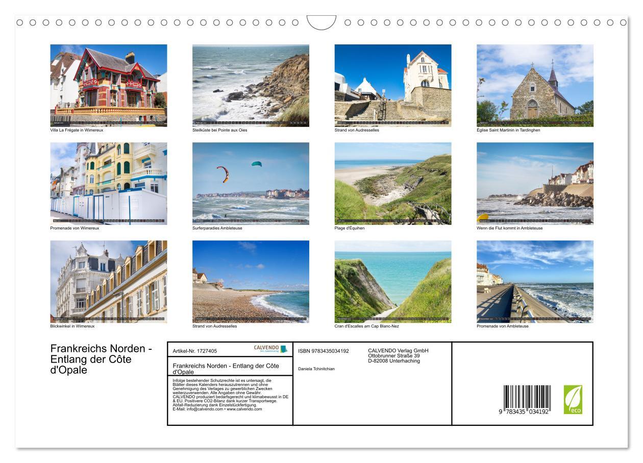 Bild: 9783435034192 | Frankreichs Norden - Entlang der Côte d'Opale (Wandkalender 2025...