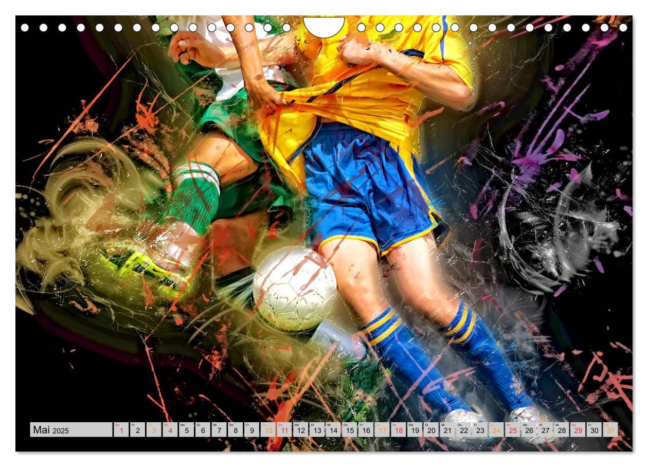 Bild: 9783435161546 | Fußball - extrem (Wandkalender 2025 DIN A4 quer), CALVENDO...