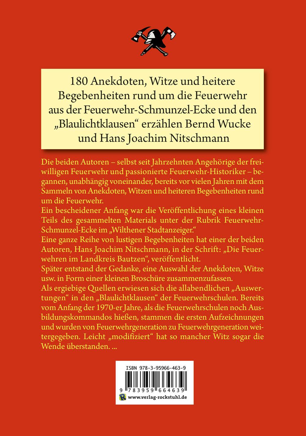 Rückseite: 9783959664639 | Lustige Feuerwehrgeschichten | Bernd Wucke (u. a.) | Taschenbuch