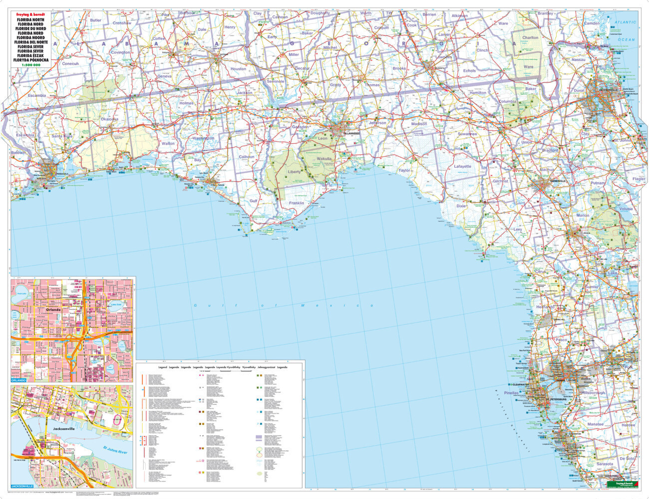 Bild: 9783707914320 | Florida, Autokarte 1:500.000 | Freytag-Berndt und Artaria KG | Gefalzt