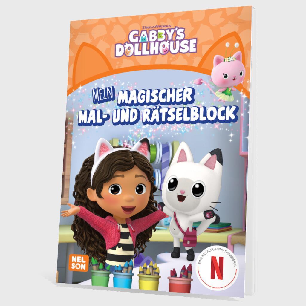 Bild: 9783845126746 | Gabby's Dollhouse: Mein magischer Mal- und Rätselblock | Taschenbuch