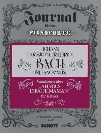 Cover: 9790001073073 | Ah Vous Dirai Je Maman (J.C.F | Johann Sebastian Bach | Buch