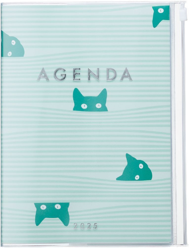 Cover: 4550045127942 | MARK'S 2024/2025 Taschenkalender A5 vertikal, Cats, Green | Inc.